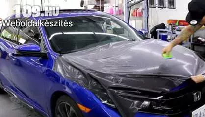 Honda Civic karosszéria fóliázás videó